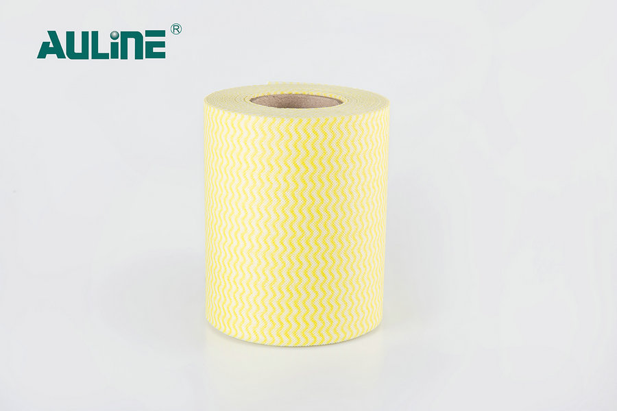 Under tryckt trämassaserie av Spunlace Nonwoven Yellow