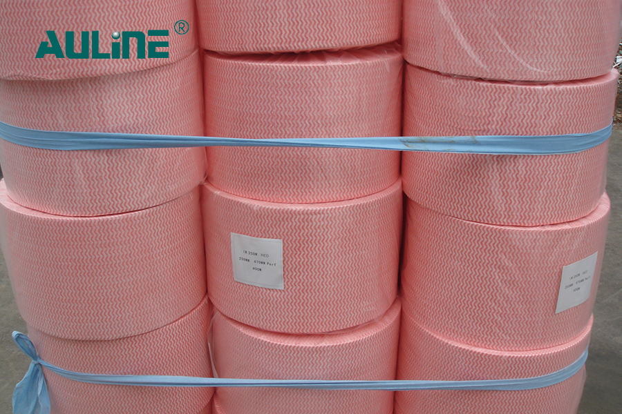 Under tryckt trämassaserie av spunlace nonwoven