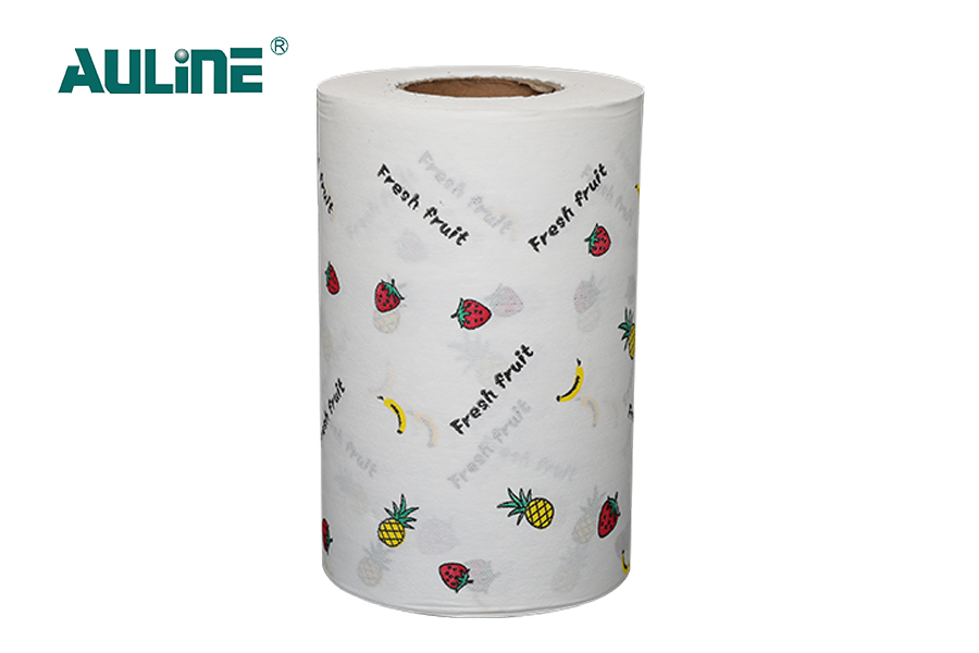 Under tryckt trämassaserie av spunlace nonwoven